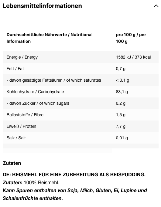 INLEAD - Instant Rice Pudding - Natural - 3000g